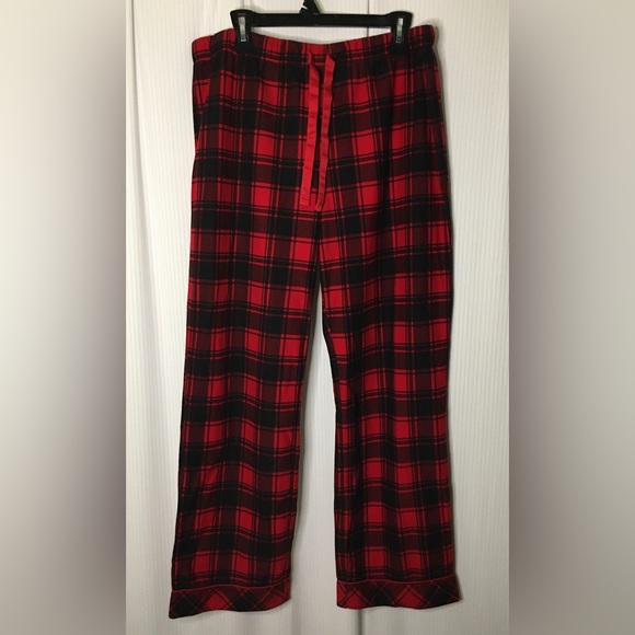 George - Red And Black Plaid Flannel Pyjama Set - Extra Large - Picture 6 of 8